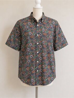 J Crew Mens Classic Paisley Button Down Shirt Size M